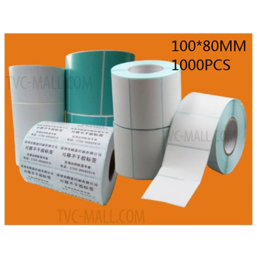 Material 1000Pcs (Single Row) 100x80mm Label Printing Paper Avery Paper - 1
