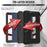 For Amazon Fire 7 (2022) Robot Style Silicone + PC Tablet Case Color Contrast Drop-proof Kickstand Protective Case - Black - 4
