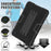 For Amazon Fire 7 (2022) Robot Style Silicone + PC Tablet Case Color Contrast Drop-proof Kickstand Protective Case - Black - 6