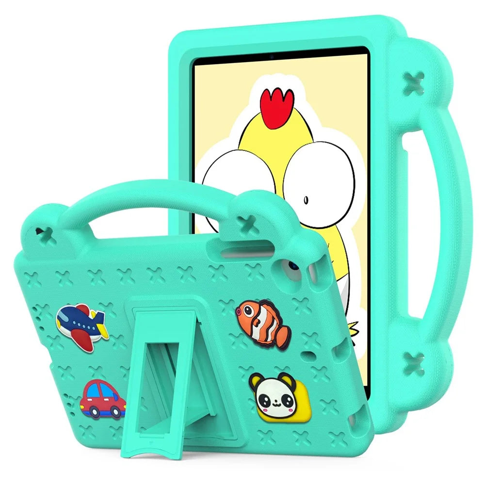 For iPad mini (2019) 7.9 inch / iPad mini 4 / 3 / 2 / 1 Drop-proof Tablet Case Kickstand Hand Grip Anti-scratch Protective Cover - Green - 1