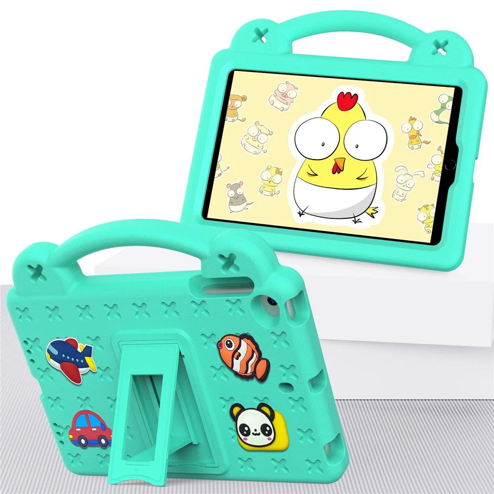 For iPad mini (2019) 7.9 inch / iPad mini 4 / 3 / 2 / 1 Drop-proof Tablet Case Kickstand Hand Grip Anti-scratch Protective Cover - Green - 4