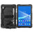 For Lenovo M10 Plus / Tab K10 / M10 FHD Plus 2nd Gen / Smart Tab M10 FHD Plus Silicone+PC Tablet Case Hand Strap Kickstand Shockproof Cover with Shoulder Strap - Black - 2