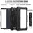 For Lenovo M10 Plus / Tab K10 / M10 FHD Plus 2nd Gen / Smart Tab M10 FHD Plus Silicone+PC Tablet Case Hand Strap Kickstand Shockproof Cover with Shoulder Strap - Black - 5