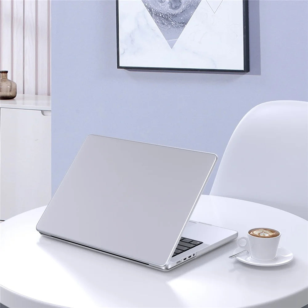 LENTION For MacBook Pro 14 inch (2026) A3427 A3426 / (2025) A3434 A3112 A3185 A3401 / (2024) A2918 A2992 / (2023) A2779 / (2022) / (2021) A2442 Matte Finish PC Laptop Case Front and Back Cover - Transparent White - 6