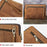 For MacBook Air 13 inch (2022) A2681 Carrying Pouch Cowhide Leather Zipper Storage Bag - Brown - 5
