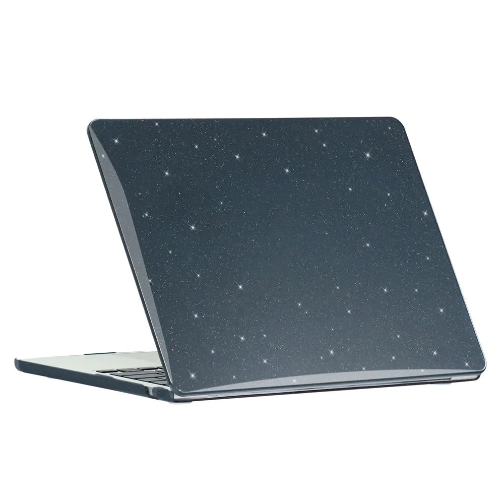Protective Case for MacBook Air 13 inch (2026) A3449 / (2025) A3240 / (2024) A3113 / (2022) A2681 Hard PC Full Covering Starry Sky Design Laptops Shell - Black - 2