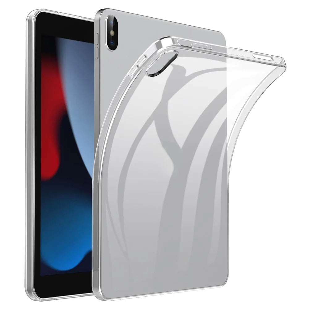 For iPad (2025) / 10.9 (2022) Soft TPU Shockproof Case Transparent HD Clear Cover - 1