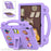 For Lenovo Yoga Tab5 YT-X705F 10.1 inch / Lenovo Tab M10 TB-X605F / TB-X505 / Huawei MediaPad T5 10.1 EVA Case Protective Tablet Cover Shockproof Case with Kickstand - Purple - 1