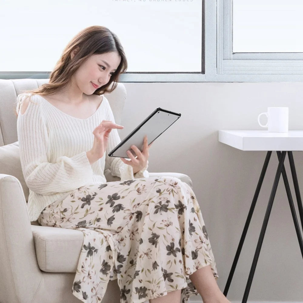 XUNDD For iPad 10.2 (2021) / (2019) / (2020) Protective Case Anti-Drop Tablet Cover TPU Acrylic Transparent Shockproof Case - 2