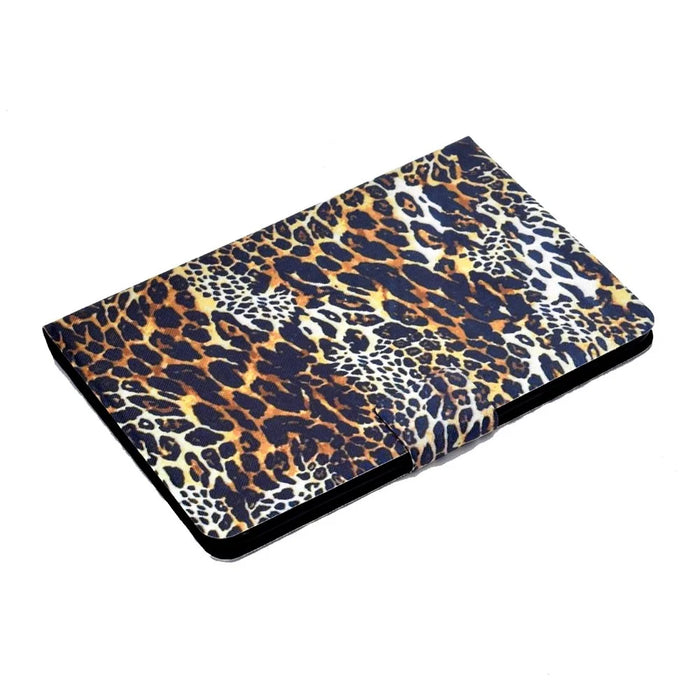 For iPad Mini 1 / 2 / 3 / 4 / mini (2019) 7.9 inch Pattern Printing Magnetic Flip Case PU Leather Folding Folio Stand Cover with Card Slots - Leopard - 5