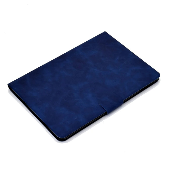 For iPad Air (2013) / Air 2 / iPad 9.7-inch (2017) / (2018) Shockproof Case Cowhide Texture PU Leather Tablet Folio Flip Cover Well-Protection Stand Case with Card Holder - Blue - 5