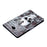 For Samsung Galaxy Tab A 10.1 (2016) T580 / T585 Pattern Printing PU Leather Stand Cover Tablet Anti-drop Case with Card Slots - Skull - 6