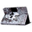 For Amazon Kindle Paperwhite 5 (2021) Pattern Printing Tablet Case PU Leather Card Slots Stand Cover Magnetic Shell Cover - Skull - 4