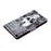 For Samsung Galaxy Tab A7 Lite 8.7-inch T220 / T225 Card Slots Design Pattern Printing PU Leather Cover Tablet Shockproof Shell Case with Adjustable Stand - Skull - 7