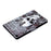 For Samsung Galaxy Tab A 10.1 (2019) T510 / T515 Adjustable Stand PU Leather Tablet Case Pattern Printing Card Holder Drop-proof Cover - Skull - 6