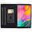 For Samsung Galaxy Tab A 10.1 (2019) T510 / T515 Cowhide Texture PU Leather Tablet Case Card Holder Solid Color Foldable Stand Cover - Grey - 2