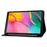 For Samsung Galaxy Tab A 10.1 (2019) T510 / T515 Cowhide Texture PU Leather Tablet Case Card Holder Solid Color Foldable Stand Cover - Grey - 3