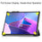 For Lenovo Tab P11 Pro Gen 2 Tri-fold Stand PU Leather Tablet Case Auto Wake / Sleep Function Drop-proof Cover - Black - 3