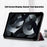 For iPad (2025) / 10.9 (2022) Pattern Printed Protective Case PU Leather Anti-Drop Auto Wake / Sleep Tablet Cover with Trifold Stand - Starry Sky - 2