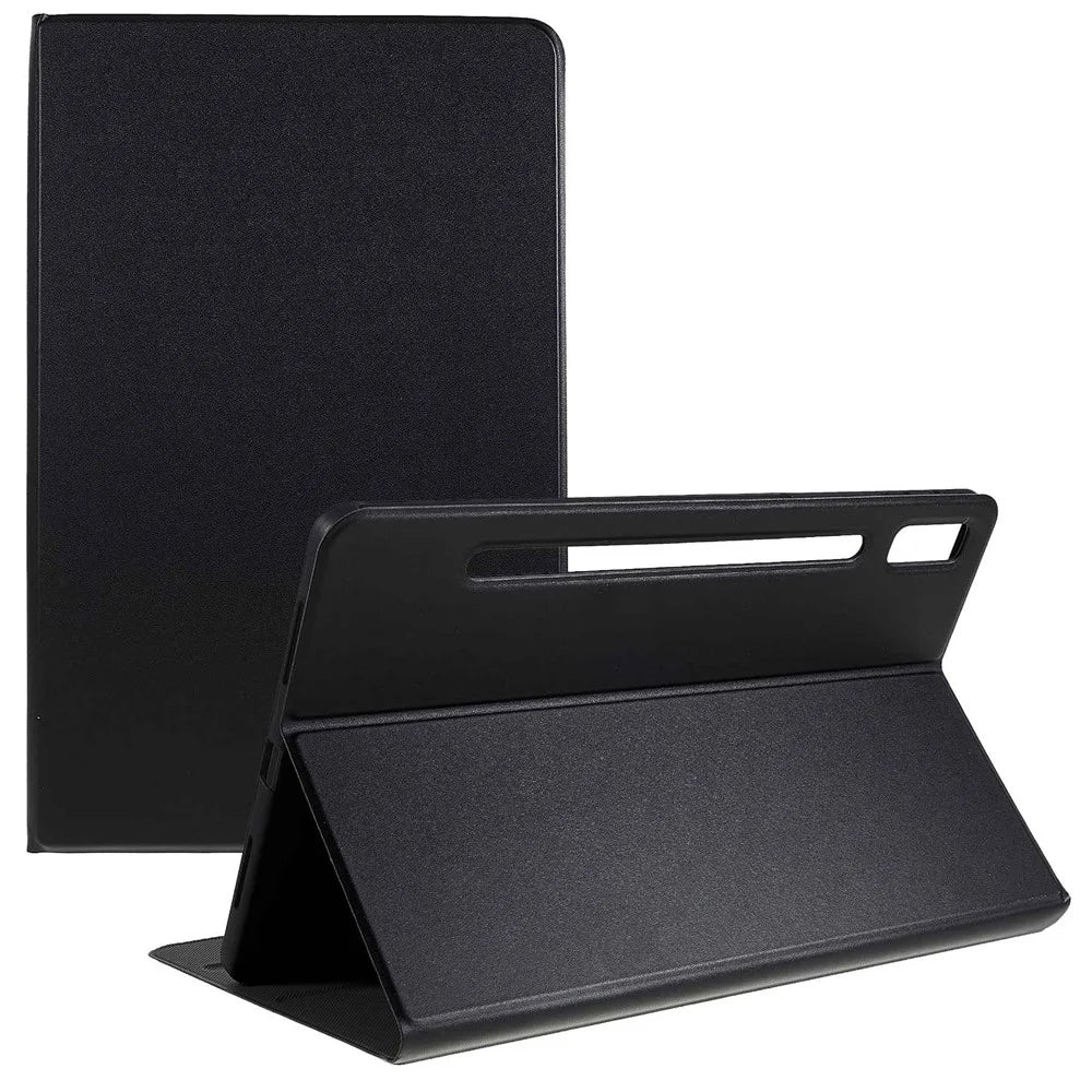 PU Leather Drop-proof Case for Lenovo Pad Pro 2022 11", Adjustable Stand Anti-Scratch Tablet Protective Cover - Black - 1