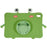 For Lenovo Tab P11 TB-J606F Cartoon Frog Design Anti-drop Tablet Case Silicone + PC Kickstand Protective Cover - 1