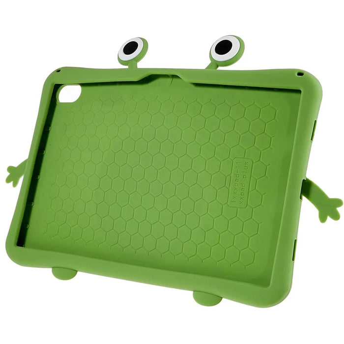 For Lenovo Tab P11 TB-J606F Cartoon Frog Design Anti-drop Tablet Case Silicone + PC Kickstand Protective Cover - 5