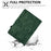 For Amazon Fire 7 (2022) Solid Color Imprinted PU Leather Drop-proof Cover Card Slots Design Flip Stand Protective Case - Green - 5
