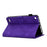 For Amazon Fire 7 (2015) / (2017) / (2019) Heart Shape Imprinted Full Protection Shell Solid Color PU Leather Stand Protective Case with Card Slots - Purple - 4