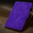 For Amazon Fire 7 (2015) / (2017) / (2019) Heart Shape Imprinted Full Protection Shell Solid Color PU Leather Stand Protective Case with Card Slots - Purple - 7