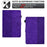 Protective Case for Universal 7 inch Anti-Fall Tablet Cover Pattern Imprinted Solid Color Auto Wake / Sleep Leather Case with Card Slots / Stand - Purple - 5