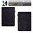 Anti-Fall Folio Flip Case for Universal 8 inch Tablet Protective Cover Pattern Imprinted Solid Color Auto Wake / Sleep Leather Case with Card Slots / Stand - Black - 5