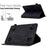 Anti-Fall Folio Flip Case for Universal 8 inch Tablet Protective Cover Pattern Imprinted Solid Color Auto Wake / Sleep Leather Case with Card Slots / Stand - Black - 6