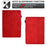 Anti-Scratch Case for Universal 10 inch Auto Wake / Sleep Tablet Leather Cover Pattern Imprinted Solid Color Protective Case with Card Slots / Stand - Red - 5