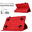 Anti-Scratch Case for Universal 10 inch Auto Wake / Sleep Tablet Leather Cover Pattern Imprinted Solid Color Protective Case with Card Slots / Stand - Red - 6