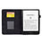For Amazon Kindle Paperwhite 5 (2021) Anti-Drop Leather Case Auto Wake / Sleep Shockproof Cover Solid Color Pattern Imprinted Tablet Protector with Card Slots / Stand - Black - 2