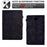 For Samsung Galaxy Tab A 10.1 (2016) (T580 / T585) Auto Wake / Sleep Shockproof Case Pattern Imprinted Anti-Drop Case Solid Color Tablet Leather Cover with Card Slots / Stand - Black - 6
