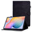 For Samsung Galaxy Tab S6 Lite (2024) / S6 Lite (2022) / S6 Lite (2020) (SM-P610 / 615) Leather Case Pattern Imprinted Stand - Black - 1