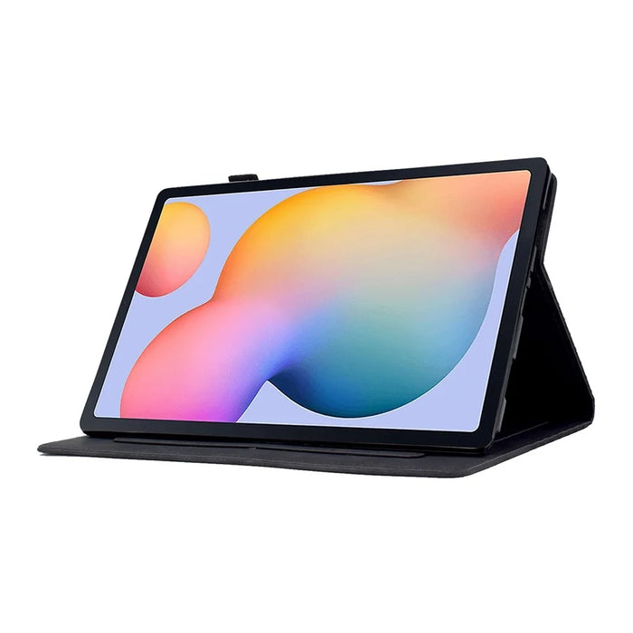 For Samsung Galaxy Tab S6 Lite (2024) / S6 Lite (2022) / S6 Lite (2020) (SM-P610 / 615) Leather Case Pattern Imprinted Stand - Black - 3