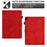 Smart Tablet Leather Case for Lenovo Tab M10 TB-X605F, Anti-scratch Imprinted Pattern Auto Sleep / Wake Up Cover with Card Slots - Red - 5