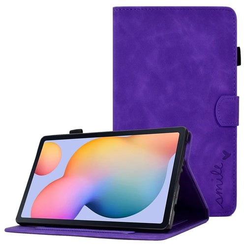 For Samsung Galaxy Tab S6 Lite (2024) / S6 Lite (2022) / S6 Lite (2020) P610 Stand Leather Tablet Case - Purple - 1