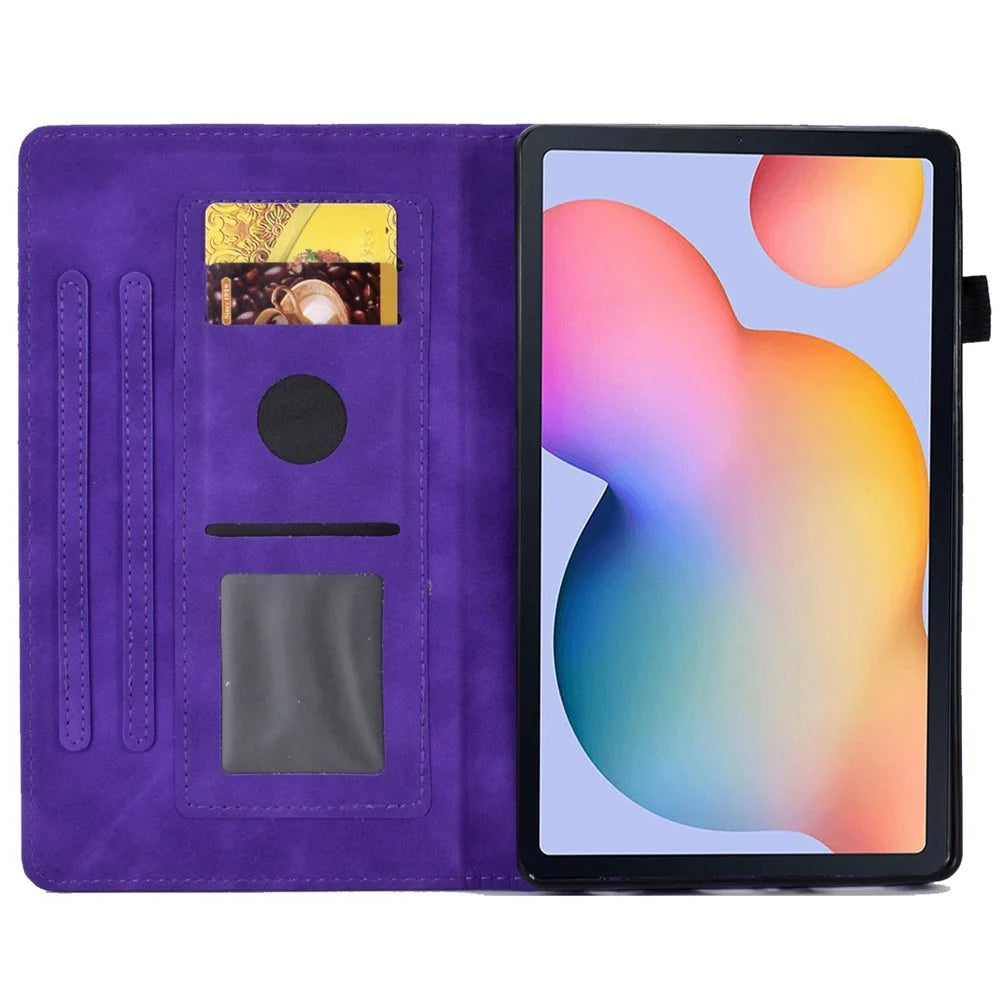 For Samsung Galaxy Tab S6 Lite (2024) / S6 Lite (2022) / S6 Lite (2020) P610 Stand Leather Tablet Case - Purple - 2