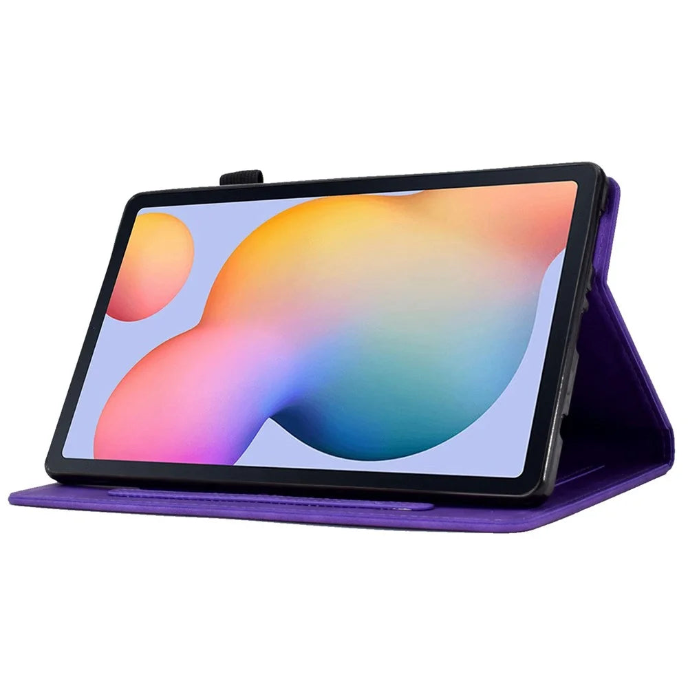 For Samsung Galaxy Tab S6 Lite (2024) / S6 Lite (2022) / S6 Lite (2020) P610 Stand Leather Tablet Case - Purple - 3