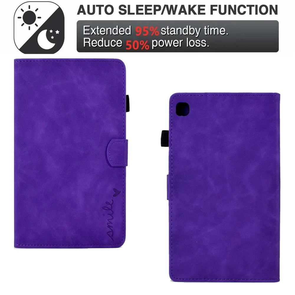 For Samsung Galaxy Tab S6 Lite (2024) / S6 Lite (2022) / S6 Lite (2020) P610 Stand Leather Tablet Case - Purple - 5