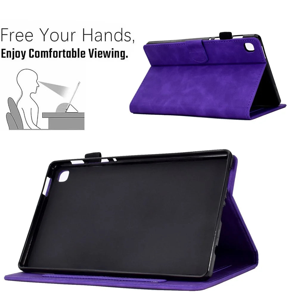 For Samsung Galaxy Tab S6 Lite (2024) / S6 Lite (2022) / S6 Lite (2020) P610 Stand Leather Tablet Case - Purple - 6