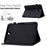 Full Protection Case for Samsung Galaxy Tab A 8.0 SM-T350 (2015), Supporting Stand Card Slots Imprinted Pattern Leather Tablet Cover Shell - Black - 6