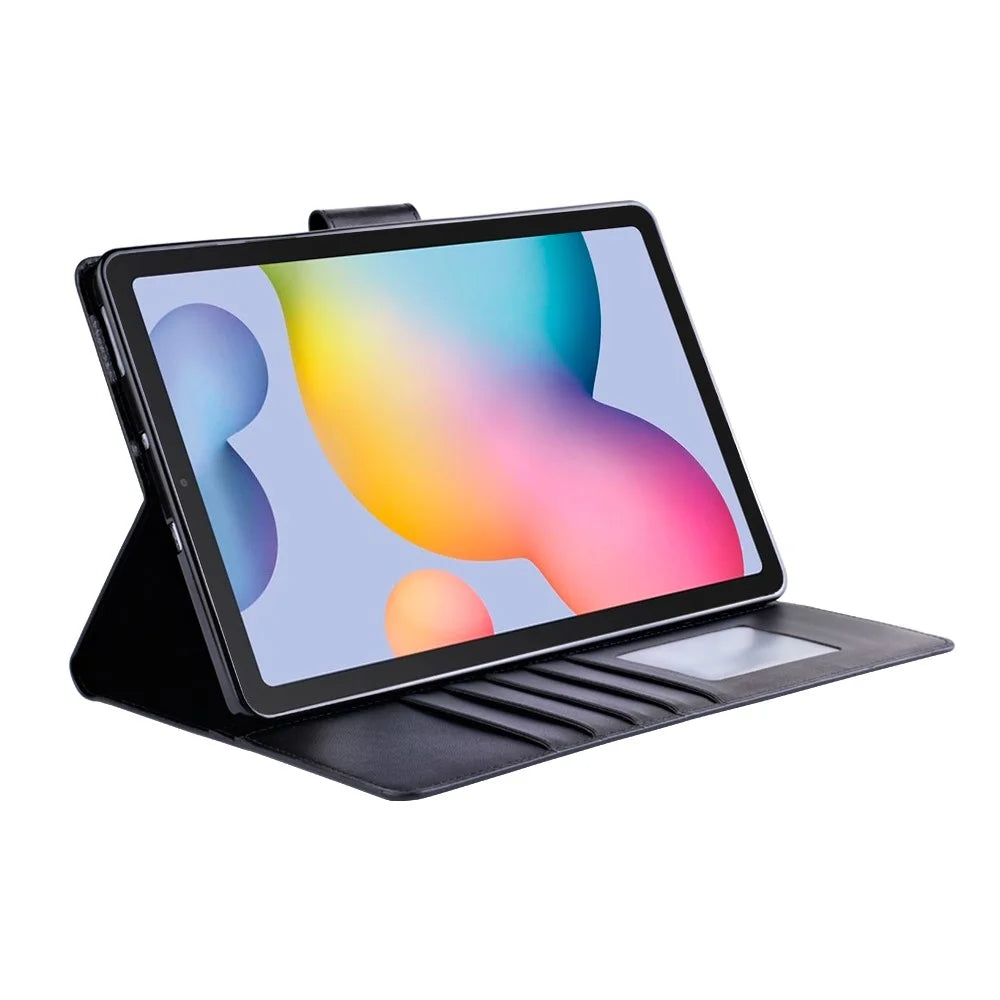 HANMAN Mill Series for Samsung Galaxy Tab S6 Lite (2024) / S6 Lite (2022) / S6 Lite (2020) SM-P610 PU Leather Stand Wallet Case - Black - 2