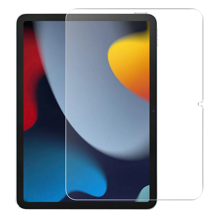 For iPad (2025) / 10.9 (2022) Soft TPU Case Transparent Phone Cover with 2.5D Arc Edge Tempered Glass Screen Protector - 2