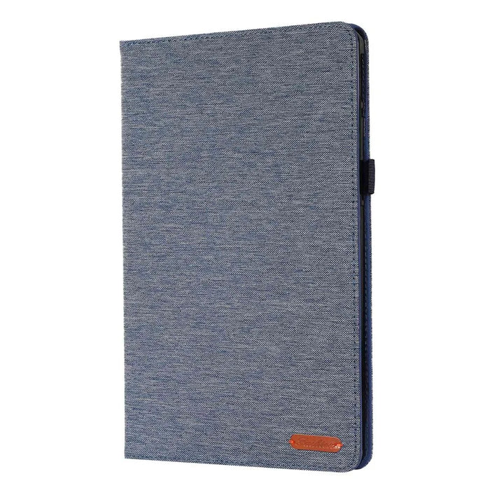 For Lenovo Tab P11 Pro Gen 2 Cloth Texture PU Leather Tablet Case Foldable Stand Card Holder Protective Cover - Blue - 5