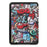 For Amazon Kindle 6 inch (2024) / (2022) PU Leather + PC Protective Case Pattern Printing Auto Sleep / Wake E-Reader Cover - Graffiti - 6