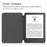 For Amazon Kindle 6 inch (2024) / (2022) Solid Color PU Leather Cover Auto Sleep / Wake Anti-Scratch E-Reader Case - Black - 2